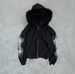 Edgy Print Hooded Cardigan – Oversized Zip-Up Streetwear (Black/White, S-XXXL)_viptrois.com