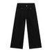 Men's Clothing Denim | Retro Washed Front And Back Split Straight Jeans Men's Trendy Brand Loose Wide Leg Trousers_viptrois.com