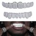 Real Gold Plated 10 Teeth Micro Paved Full Dia HIPHOP Bracelet Halloween Hip Hop Accessories_viptrois.com