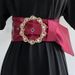 Women's Belt Decoration Versatile Fabric Satin Silk Wide Elongated Ethnic Style Dress Shirt Korean Style Girdle_viptrois.com