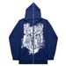 2023 Dark Butterfly Unisex Hoodie Gothic Couple Harajuku Oversized Zipper Sweatshirt_viptrois.com