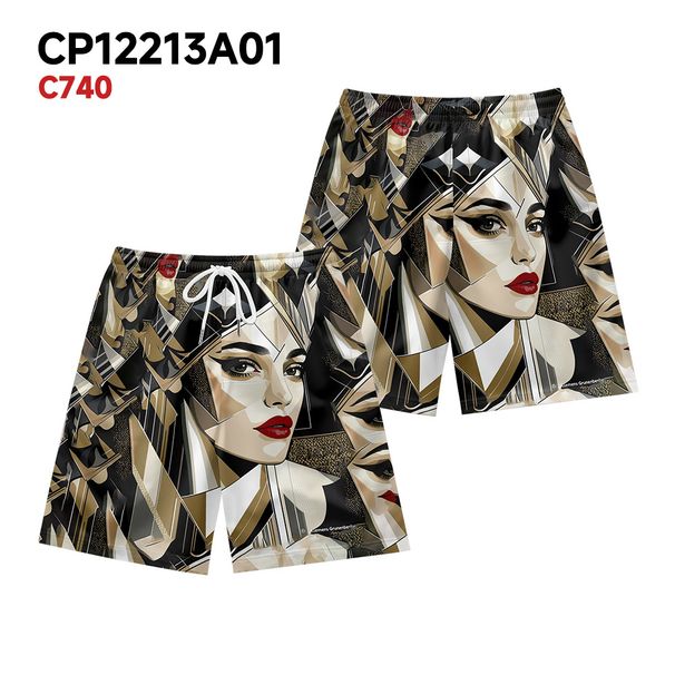 Unbeatable Quality Summer American Casual Men's Geometric Printed Trendy Brand Fitness Running Sports Basketball Shorts_viptrois.com