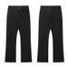 Men's Clothing Slightly Flared High Street Washed Trousers Slightly Elastic Casual Trousers_viptrois.com