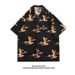 Men's Clothing Retro Classic Cuban Collar Shirt Men's Short Sleeved Summer Casual Loose_viptrois.com