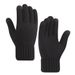 Men's double thick knit wool gloves Winter warm and fleece riding cold touch screen gloves_viptrois.com