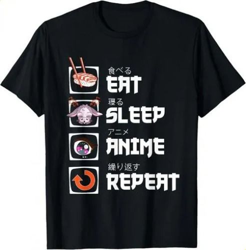 T-shirteat 2026 Sleep Repeat Manga Anime Waifu Japan Cospla_viptrois.com