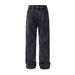 Men's Clothing Cleanfit Retro Snowflake Washed Jeans For Men Heavy Duty Distressed Ripple Pleated Vibe Straight Pants_viptrois.com