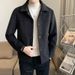 Men's Autumn And Winter Korean Version Trend Slim Fit Casual Short Felt Woolen Jacket Men's Thickened_viptrois.com