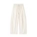 Summer Men's Thin Wide Leg Pants Fashionable Casual Style Tencel Cotton Linen Blend Old Money Look Simple Relaxed Fit Curved Design_viptrois.com