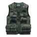 Men’s Camo Utility Vest – Lightweight Sleeveless Jacket With Multi-Pockets For Outdoor & Streetwear (M-6XL, Tactical Green & Khaki)_viptrois.com