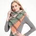 Unisex Women's shawl with woolen tricorn plaid scarf_viptrois.com