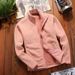 Men's Clothing sweater polar fleece coat thickened coral fleece solid color jacket warm liner _viptrois.com