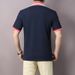 Unbeatable Quality Men's Shirt, Channel Pearl, Four Islands Kingdom, Short Sleeve, Polo Collar, Fashion Color Contrast, Cotton Split_viptrois.com