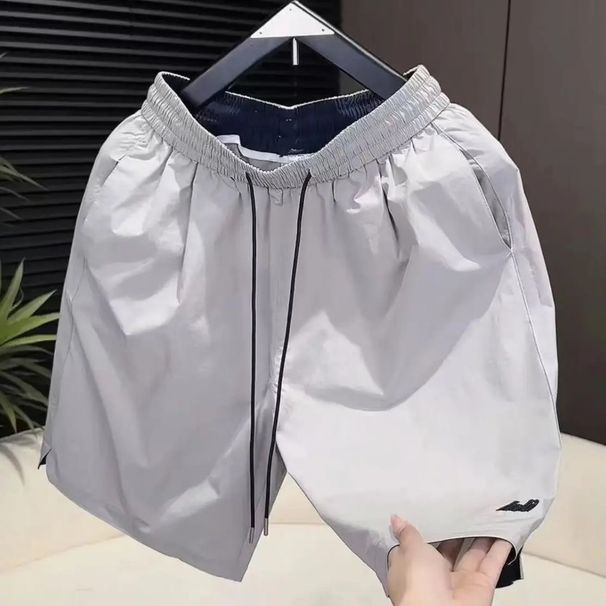 Summer New Men's Fashion Trendy Drawstring Breathable Skin-friendly Versatile Comfortable Outdoor Casual Shorts_viptrois.com