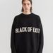 Men's Loose Fit Jacquard Letter Print Crew Neck Sweater - Warm Winter Knit Pullover For Casual & Streetwear (Black, Dark Gray, Light Gray)_viptrois.com