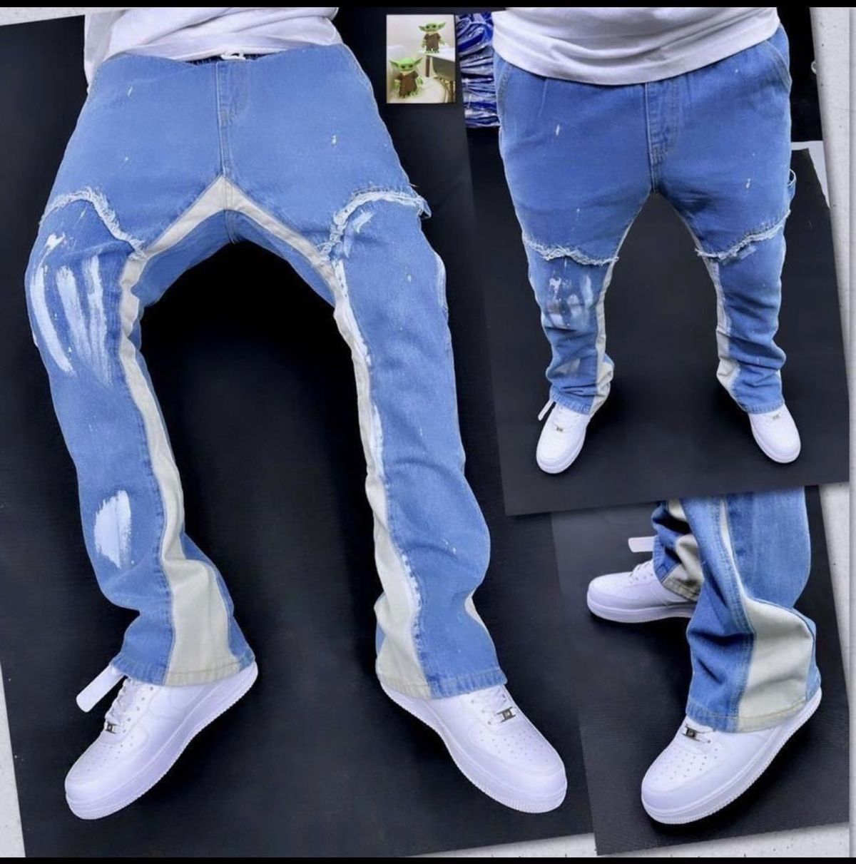 Men's Clothing Autumn Jeans Simple And Versatile High Waist Zipper Daily Trendy Trousers_viptrois.com