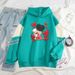 American Style Color Block Sweatshirt For Men, Loose Fit, Niche Monster Print Pullover, Cool And Stylish Outerwear_viptrois.com