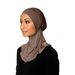 New Solid Color Pleated Elastic Headscarf Hat For Women, Soft And All Season Style, With A Headband Cap_viptrois.com