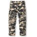 Men's Clothing Plus Size Casual Cargo Pants, All Seasons, Versatile Camouflage Straight Leg Pants_viptrois.com