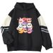 Spring And Autumn Color Block High-End Cartoon Doll New Cool Internet Celebrity Long Sleeve Sweatshirt_viptrois.com