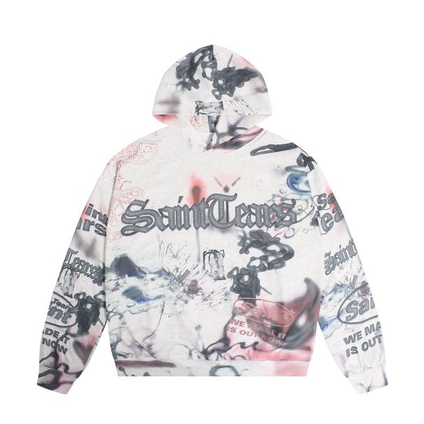 Men's Clothing Hip Hop 3D Printing High Street Loose Hoodie Sweater Jacket_viptrois.com