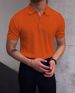 Men's Clothing Summer Lapel T Shirt Men's Loose Knit Sweater Solid Color Casual Men's Polo Shirt Short Sleeve_viptrois.com