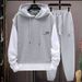 Men's Clothing Waffle Sweatshirt Suit Men's Four Seasons Brand Running Sportswear Handsome Boys Clothes Set_viptrois.com
