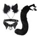 Fox ears and tail hair Halloween costume_viptrois.com