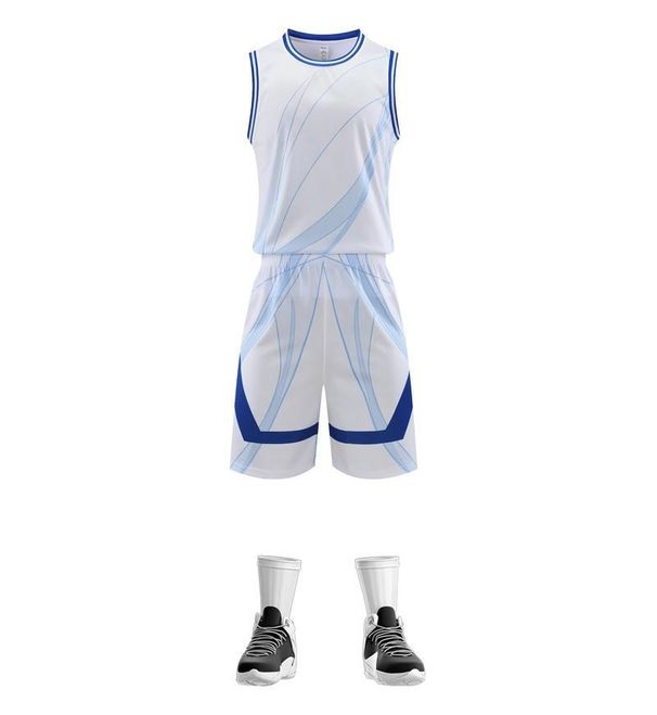 Basketball suit for men's summer college sports training team basketball jersey ball printing_viptrois.com