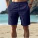Men's Clothing Men's Cotton And Linen Casual Pants Men's Casual Five Point_viptrois.com