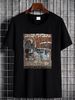 Vintage The Haunted Mansion T Shirt Halloween New Orleans Square Hitchhiking Ghosts Spooky Vibes Unisex Summer Top For Everyday Wear Comfortable_viptrois.com