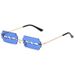 METAL EDGE - Concave Blade Sunglasses (Frameless Fashion Shades, Futuristic Design, Hot Seller)_viptrois.com