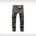 Men's Clothing New Retro Camouflage Jeans Denim_viptrois.com