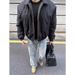 American Style Bomber Men Winter Spring Autumn New Loose Baseball Jacket For Women High-end Couple_viptrois.com