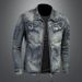 Men's Clothing Denim Jacket Retro Color Embroidery Light Luxury Design Jacket Tops_viptrois.com