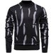 "Men's Fleece-Lined Print Sweater – Winter-Ready Semi-Turtleneck Pullover With Relaxed Fit (M-4XL, 4 Neutral Tones)"_viptrois.com