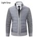 Loom Cross-Border Cardigan Foreign Trade Knitted Sweater Stand Collar Fleece Lined Thickened Men's Jacket_viptrois.com