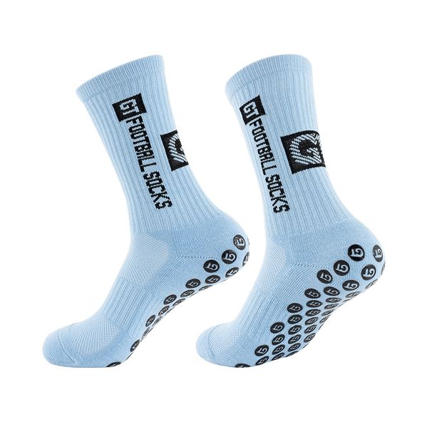 Non-Slip Football Socks For Men & Kids - Mid-Calf Cotton Blend Sports Socks For Training & Matches (Multiple Colors & Sizes)_viptrois.com