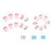 Nail Strips Rainbow Wearable Nails Short French Nail Art Wearable Nail Stickers Nail Art Stickers Nail Art Finished Products_viptrois.com