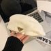 Autumn And Winter New Hat Women's Retro Beret Big Head Circumference Showing Face Small Painter Hat Korean Version Casual Versatile Forward Hat_viptrois.com