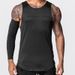 Men's Clothing Crazy Muscle Men's Sports Vest Casual Quick-Drying Breathable Spliced Waistcoat Loose Basketball Training Sleeveless T-Shirt_viptrois.com