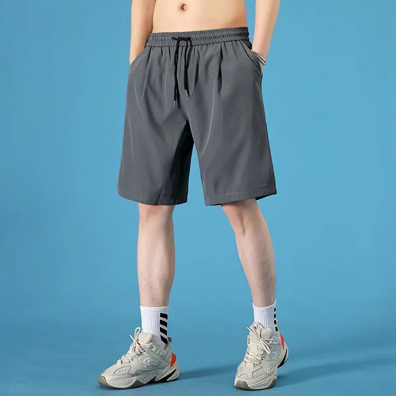 Summer Running Key Body Sports Shorts, Five-point Pants, Men's And Women's Breathable, Quick-drying Loose Loose Pants Beach Pants 1/2 Piece_viptrois.com