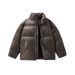 Men's Detachable Hood PU Leather Jacket – Oversized Streetwear Coat With Quilted Lining (M-3XL, Black/Charcoal/Deep Khaki)_viptrois.com