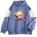 American Style Color Block Loose Niche Cartoon SHINEEEE Series Printed Pullover Sweatshirt_viptrois.com