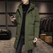 Men's Mid-Length Jacket Autumn New Trendy Stylish Thickened Workwear Coat Winter Yurong Cotton Clothing For Men_viptrois.com