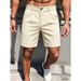 Men's Clothing Men's Summer Solid Color Casual Shorts Quick Drying Slim Fit Business Five Point Pants For Formal & Casual_viptrois.com