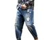 Large Size Men's Clothing Spring And Summer Broken Trendy Brand Jeans Men's 9 Points Plus Fat, Large Size Broken Nine Points Jeans Men's Thin_viptrois.com