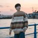 Pure Fair Isle Christmas For Men Japanese Retro Lazy Style Thick Vintage Trendy Brand Inner Wear Winter Knitted Sweater_viptrois.com