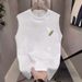 Men's Clothing Trend Sleeveless Short Sleeve Popular Casual Simple Versatile Printed Vest Waistcoat_viptrois.com