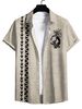 Casual Versatile Digital 3D Printing Short Sleeved Men's Casual Shirt Summer_viptrois.com